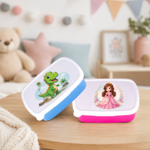 Boîte à goûter personnalisée enfant – Lunch box avec prénom ou motif