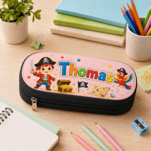 Trousse scolaire personnalisée enfant – Avec prénom et motif au choix