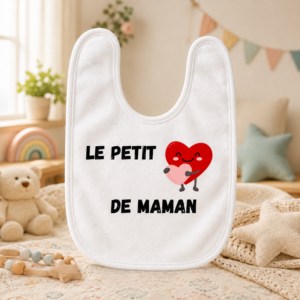 Bavoir personnalisé avec prénom ou photo
