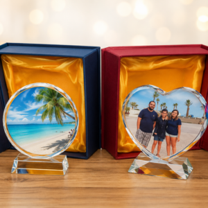 Bloc cristal personnalisé avec photo – Cadeau souvenir élégant