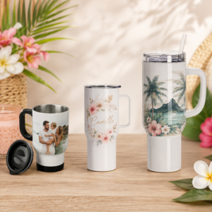 Mug isotherme personnalisé – Photo ou texte