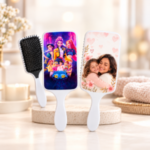 Brosse à Cheveux Sublimable – Dos Blanc -personnalisé